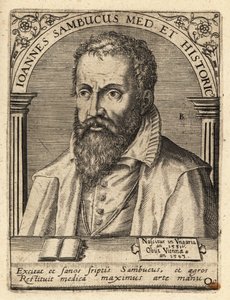 János Zsamboky, maďarský humanistický učenec od Theodore de Bry