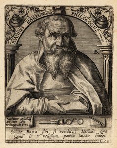 Johannes Hartung, německý graecista a hebraista od Theodore de Bry