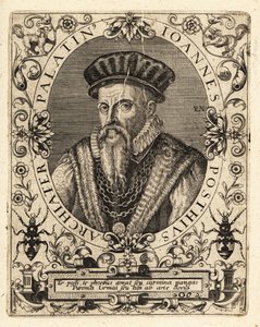 Johannes Posth , německý humanista a lékař od Theodore de Bry