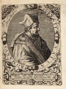 Lorenzo Valla, c1407-1457, italský humanista. od Theodore de Bry