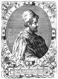 Lucas Gaurico, italský astronom, astrolog a matematik, 16. století. od Theodore de Bry