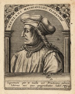 Machiavelli, italský diplomat. od Theodore de Bry