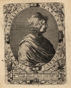 Marcus Antonius Coccius Sabellicus, italský učenec. od Theodore de Bry