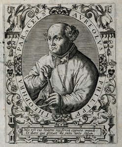 Philippus Theophrastus Aureolus Bombastus von Hohenheim Paracelsus, 1645. od Theodore de Bry