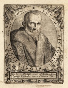 Piero Vettori , italský spisovatel. od Theodore de Bry