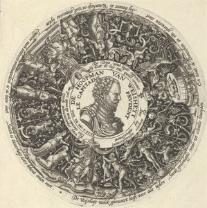 Portrét Viléma I. Oranžského, ze série návrhů Tazza, ca. 1588. od Theodore de Bry
