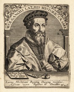 Wolfgang Laz , rakouský kartograf a historik. od Theodore de Bry