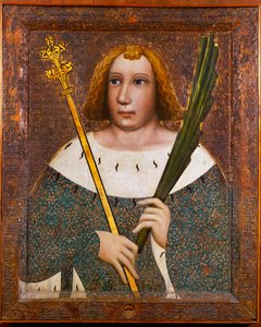 Svatý Vít, ochránce dobytka (tempera na dřevě) od Theodoric Master