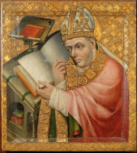 Psaní Bishop (tempera na dřevě) od Theodoric Master