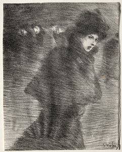 Žena, která šla kolem od Théophile Alexandre Steinlen