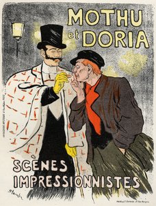 Umění. Zábava. Zpěvákova ústa a Doria. Plakát od Steinlen, Francie od Théophile Alexandre Steinlen