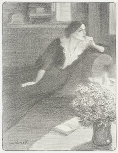 Píseň za soumraku od Théophile Alexandre Steinlen