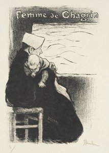 Žena zármutku od Théophile Alexandre Steinlen