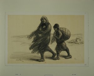 [Srbský exodus] od Théophile Alexandre Steinlen