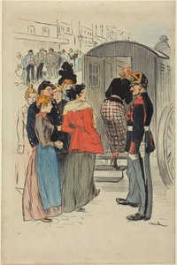 Zátah od Théophile Alexandre Steinlen