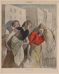 Návrat od prádelny od Théophile Alexandre Steinlen