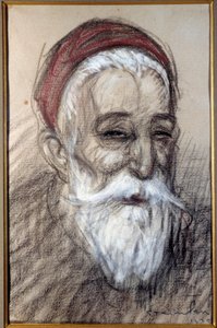 Portrét francouzského politika Anatole France (1844-1924) Kresba křídou Theophile Alexandre Steinlen (1859-1923) 1920 Vernon, Musee Poulain od Théophile Alexandre Steinlen