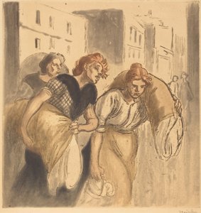 Návrat z Wash House od Théophile Alexandre Steinlen