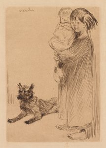 Velká sestra (La Grande Soeur) od Théophile Alexandre Steinlen