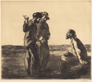 Tři společníci od Théophile Alexandre Steinlen