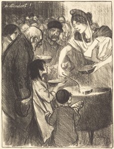 Čekání od Théophile Alexandre Steinlen