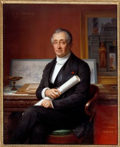 Portrét Louis Tullius Visconti (1791-1853) architekt Obraz Theophile Vauchelet (1802-1873) od Theophile Auguste Vauchelet