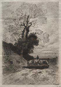 Návrat stáda, c. 1870.