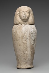 Canopic Jar s hlavou muže (vápenec) od Third Intermediate Period Egyptian