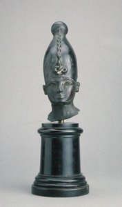 Hlava boha Osirise (bronz) od Third Intermediate Period Egyptian