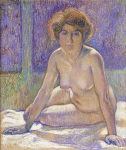 Sedící nahá žena, kolem roku 1912