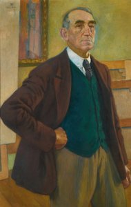 Autoportrét v zelené vestě, 1924. od Théo van Rysselberghe