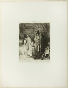 Modlila ses dnes v noci, Desdemono, talíř dvanáct od Othella od Théodore Chassériau