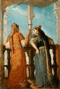 Židovské ženy na balkóně, Alžír, 1849. od Théodore Chassériau