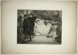 O sparťanský pes, talíř patnáct od Othella od Théodore Chassériau