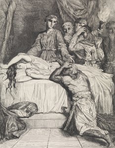 Ach! Ach! Oh!: deska 14 z Othello Act 5, scéna 2, leptané 1844, r..., leptané 1844, přetištěno 1900. od Théodore Chassériau