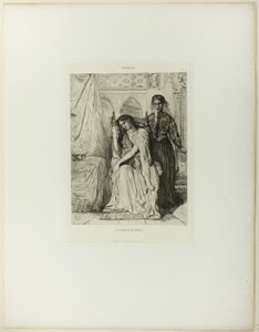 The Willow Song, deska devět od Othella od Théodore Chassériau