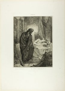 Přesto She Must Die, talíř jedenáct od Othella od Théodore Chassériau