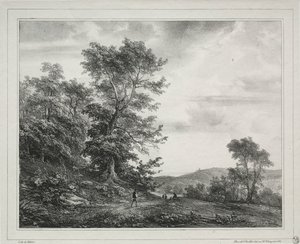 Krajina s figurami, 1817. od Jean Antoine Theodore Gudin