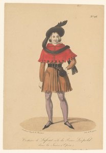 Marcelin Lafont v roli van prine Leopolda v opeře La Juive Kostým od Lafonta, role prince Léopolda v La Juive (Opéra) (název na objektu) Herci, herečky v operezangers in hun rol (název seriálu) od Théodore Lejeune