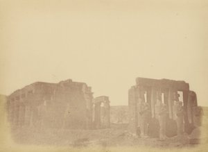 Přehled Ramesseum od Théodule Devéria