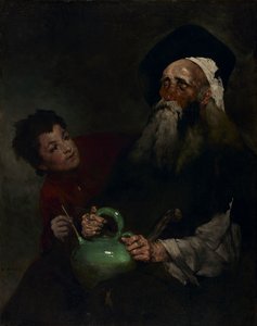 Lazarillo de Tormes a jeho slepý mistr, před rokem 1880.