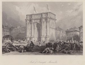 Vítězný oblouk, Marseille (rytina)