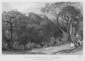 Castle Eden Hall, Durham, sídlo Rowlanda Burdona (rytina) od Thomas (after) Allom