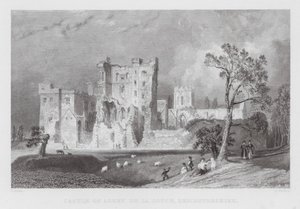Hrad Ashby de la Zouch, Leicestershire (rytina) od Thomas (after) Allom