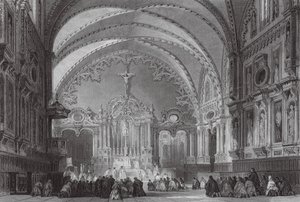 Kostel sv. Tour, Toulouse (rytina) od Thomas (after) Allom