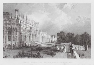 Východní fronta Eaton Hall, Cheshire (rytina) od Thomas (after) Allom