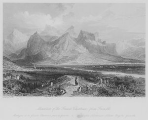 Hora Grande Chartreuse, z Grenoblu (rytina) od Thomas (after) Allom