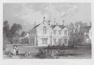 Scrivelsby Hall, Lincolnshire (rytina) od Thomas (after) Allom