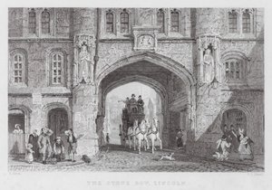 The Stone Bow, Lincoln (rytina) od Thomas (after) Allom