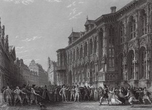 Radnice, Gent (rytina) od Thomas (after) Allom